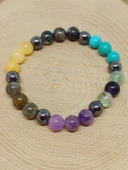 Balık Burcu Doğal Taş 8mm Unisex Bileklik (55728) thumbnail 5