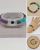 Balık Burcu Doğal Taş 8mm Unisex Bileklik (55728) thumbnail 1