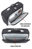 Case Club 17.3 inç Su Geçirmez Kumaş El Omuz Çantası Laptop Bölmeli - 7