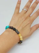 Balık Burcu Doğal Taş 8mm Unisex Bileklik (55728) thumbnail 3