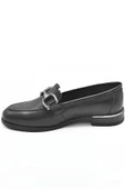 VENÜS 2455201K KISA TOPUK TOKALI LOAFER DERİ KADIN AYAKKABI - 12