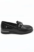 VENÜS 2455201K KISA TOPUK TOKALI LOAFER DERİ KADIN AYAKKABI - 6