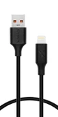 XONECT USB to Lightning uyumlu iPhone Modelleri için Hızlı Şarj ve Data Kablosu 40cm Siyah thumbnail 4
