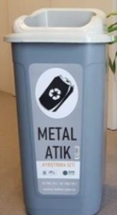 Sıfır Atık Projesi Metal Atık Kutusu 60 lt - 1