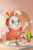 Sesli Işıklı Pilli 25 cm Dansçı Tavşan Robot - Dans Eden Dansçı Sevimli Tavşan - 1