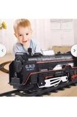 PİLLİ IŞIKLI 13 PARÇA TREN SETİ MEGA SET RAYLI KUTULU HAREKETLİ ÇUF ÇUF TREN - 1