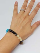 Aslan Burcu Doğal Taş 8mm Unisex Bileklik (55742) thumbnail 2