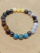 İkizler Burcu Doğal Taş 8mm Unisex Bileklik (55746) thumbnail 5