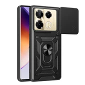 İnfinix Note 40 Pro Kılıf Magnetik Standlı Kamera Korumalı Zore Sürgülü Vega Kapak - 3