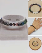 Boğa Burcu Doğal Taş 8mm Unisex Bileklik (55748) thumbnail 1