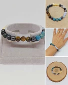 İkizler Burcu Doğal Taş 8mm Unisex Bileklik (55746) thumbnail 1