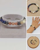 Terazi Burcu Doğal Taş 8mm Unisex Bileklik (55738) thumbnail 1