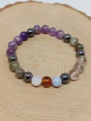 Kova Burcu Doğal Taş 8mm Unisex Bileklik (55730) thumbnail 5