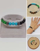 Aslan Burcu Doğal Taş 8mm Unisex Bileklik (55742) thumbnail 1