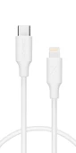 XONECT Type-C to Lightning uyumlu iPhone Modelleri için Hızlı Şarj ve Data Kablosu 40cm Beyaz thumbnail 4