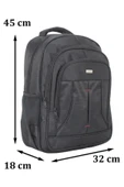Case Club  Büyük Boy 17 inç Laptop Bölmeli Sırt Çantası Darbe Emici Koruma Su Geçirmez Kumaş - 2