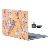 Macbook Air M1 Kılıf 13 inç Flower04 (TouchID'li M1 Air) A2337 A2179 A1932 ile Uyumlu thumbnail 3