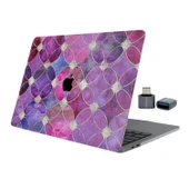 Macbook Air M1 Kılıf 13 inç Flower04 (TouchID'li M1 Air) A2337 A2179 A1932 ile Uyumlu thumbnail 1