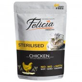 Felicia Tahılsız 85 gr Pouch Sterilised Tavuklu Yaş Kedi Maması 12 Adet - 1