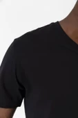 BLACKPINK ROSE BRUNO MARS APT Siyah Erkek V yaka Tshirt - 4