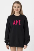 Blackpink Apt Siyah Kadın 2ip Sweatshirt thumbnail 1
