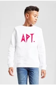Blackpink Apt Beyaz Çocuk 2ip Sweatshirt - 1
