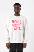 BLACKPINK ROSE BRUNO MARS APT Beyaz Erkek 2ip Sweatshirt - 1