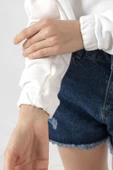 G-Dragon Home Sweet Home Ekru Kadın Crop Kapşonlu - 5
