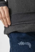 Mr Beast Lettern Füme Kadın 2ip Sweatshirt - 2