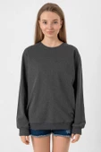Mr Beast Lettern Füme Kadın 2ip Sweatshirt - 6