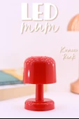 Led Mum İskandinav Tip Pil Dahil Dumansız Alev Ledli Yapay Dekoratif Mum Dekor Işığı Kırmızı PT427 - 2