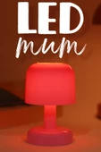 Led Mum İskandinav Tip Pil Dahil Dumansız Alev Ledli Yapay Dekoratif Mum Dekor Işığı Pembe PT427 - 1