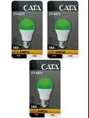 Cata CT-4277 9W Yeşil Işık E27 Duylu Led Ampul (3 Adet) - 1