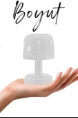 Led Mum İskandinav Tip Pil Dahil Dumansız Alev Ledli Yapay Dekoratif Mum Dekor Işığı Kırmızı PT427 - 7