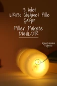 Led Mum İskandinav Tip Pil Dahil Dumansız Alev Ledli Yapay Dekoratif Mum Dekor Işığı Kırmızı PT427 - 4