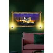 Kanvas İstanbul Rustik Lambalı Tablo - 2