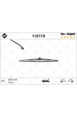 Valeo 116119 Silecek Süpürgesi Arka Golf3-golf4 340 Mm Volkswagen-audı-seat-skoda Golf3-gol - 1