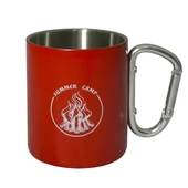 Orcamp Karabina Saplı Çelik Bardak Kırmızı OUT-1850 - 1