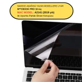 Macbook Pro 16 inç Ekran Koruyucu Parlak Anti Scratch A2141 Modeli (2019 Yılı Üretimi) ile Uyumlu - 2