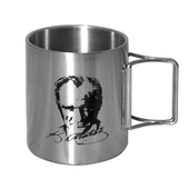Orcamp Katlanır Saplı Çelik Bardak Atatürk OUT-1800 - 1