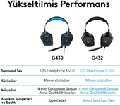 Logitech G432 7.1 Kablolu Kulak Üstü Oyuncu Kulaklığı Outlet - 3