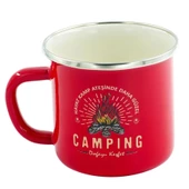 Orcamp Retro Emaye Camping 330 ml Kupa OUT-1900 Kırmızı - 1