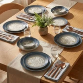 GÜRAL PORSELEN Camelia 24 Parça 6 Kişilik Yemek Takımı 3200 thumbnail 7