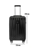 Kabin Boy %100 Polikarbon Valiz Parlak Siyah 1810 - 2