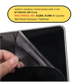 Mat Ekran Koruyucu Macbook Air 13 inç (Eski USB'li Model 2010-2017) A1369 A1466 ile Uyumlu - 2