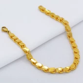 22 Ayar Altın Kaplama Arpa - Halep Model Kadın Bileklik BLK-170 thumbnail 5