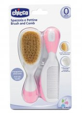 Chicco Bebek Fırça Tarak Seti - Pembe - 1