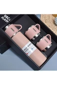 BUENOS Paslanmaz Çelik Termos Renkli 3 Bardaklı 500 ML Kutulu Set - 1