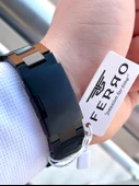 Ferro Çelik Kordon İç Fonksiyonları Aktif Takvimli 30 Mt Su Geçirmez Erkek Kol Saati F.EFM11568-EG thumbnail 6