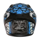 MTS M-201 MYTY BLUE GÜNEŞ VİZÖRLÜ KASK (SİYAH CAMLI) - 3